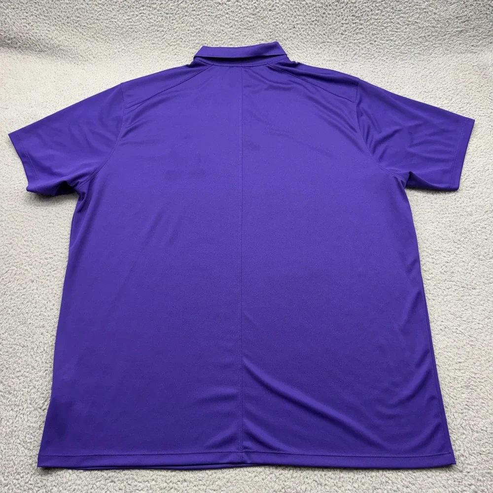 Nike 891881-547 Mens 3XL Furman Football Dri-Fit Performance Purple Polo Shirt